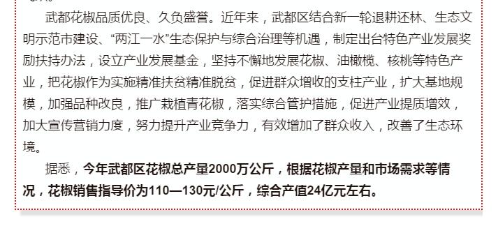 5.28億！一場(chǎng)盛會(huì)，武都花椒“火”了