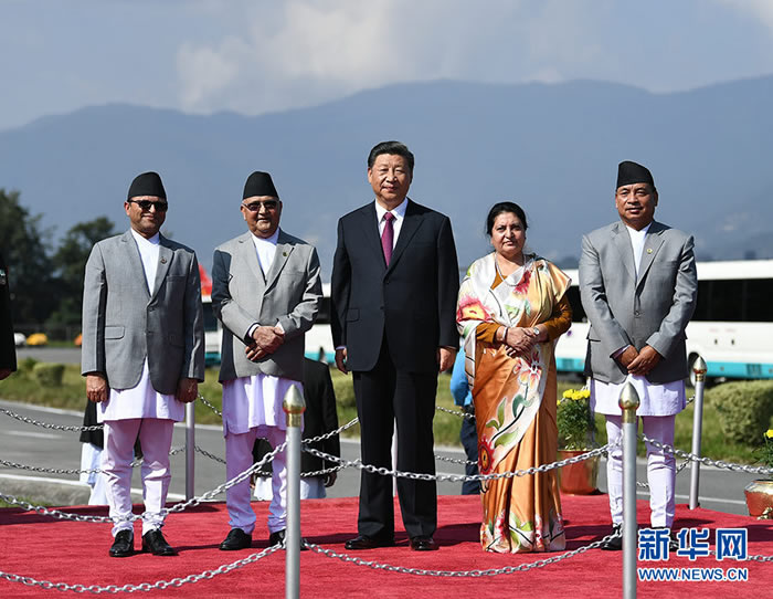 習近平結束同印度總理第二次非正式會晤和對尼泊爾國事 訪問回到北京